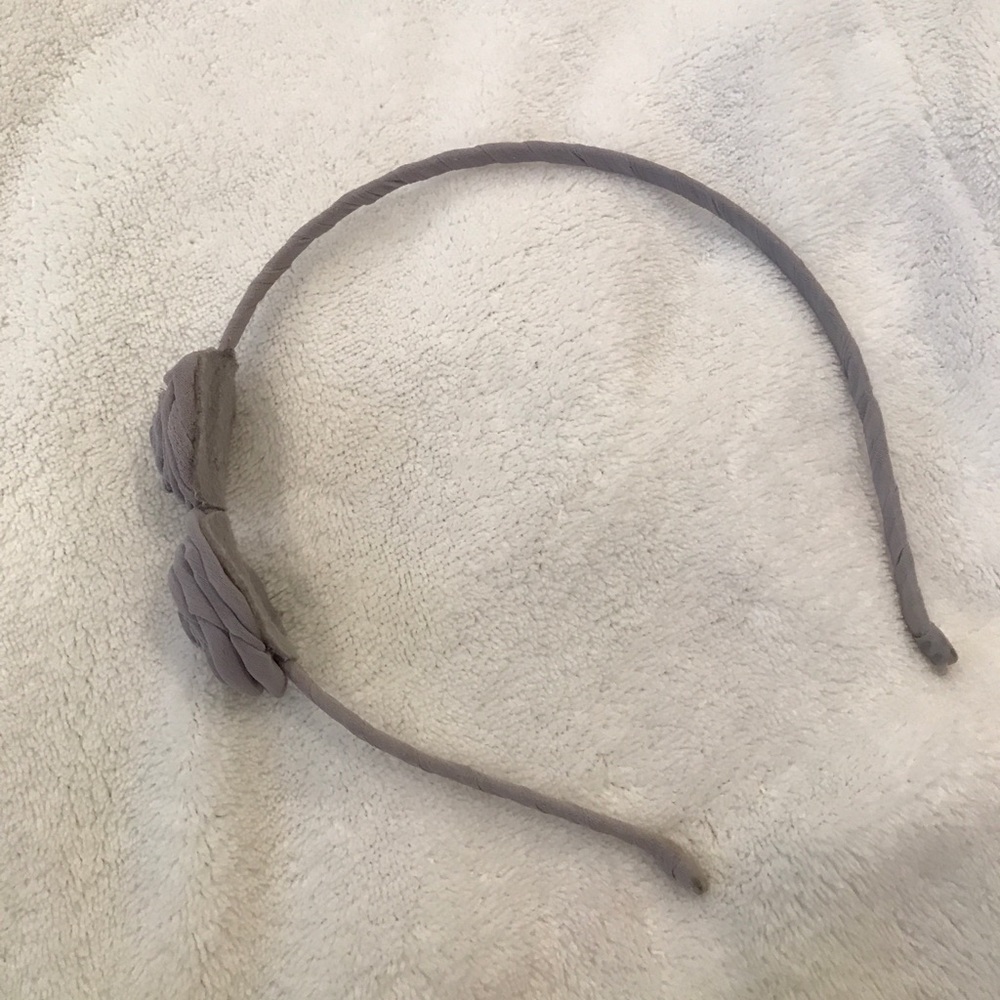 Grey Headband with Flower design